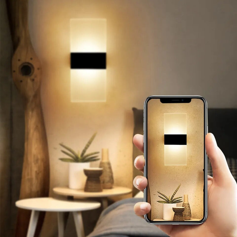 USB Recharge Touch Motion Sensor Wall Lamp