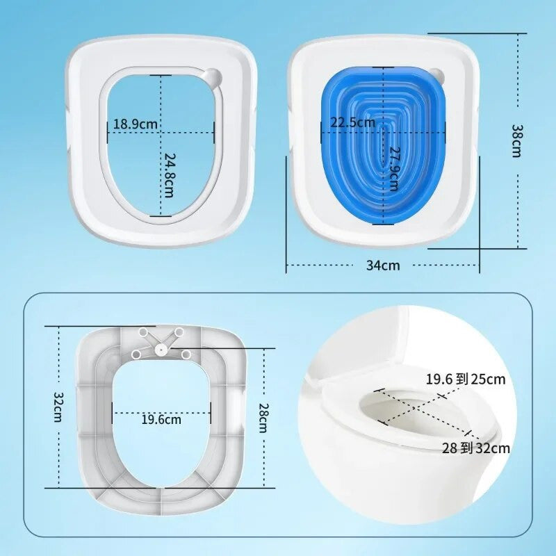 Plastic Reusable Cat Potty Toilet Training Kit