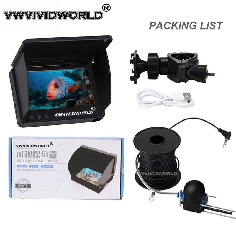 VWVIVIDWORLD Underwater Night Vision Fishing Camera