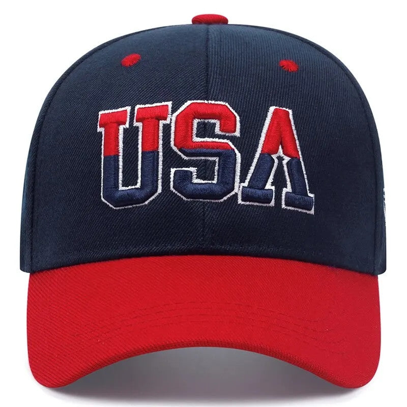 USA Embroidered Fashion Fastball Classic Caps