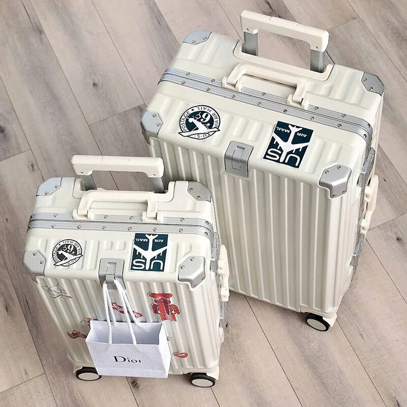 Rolling Password Traveling Suitcase Luggage