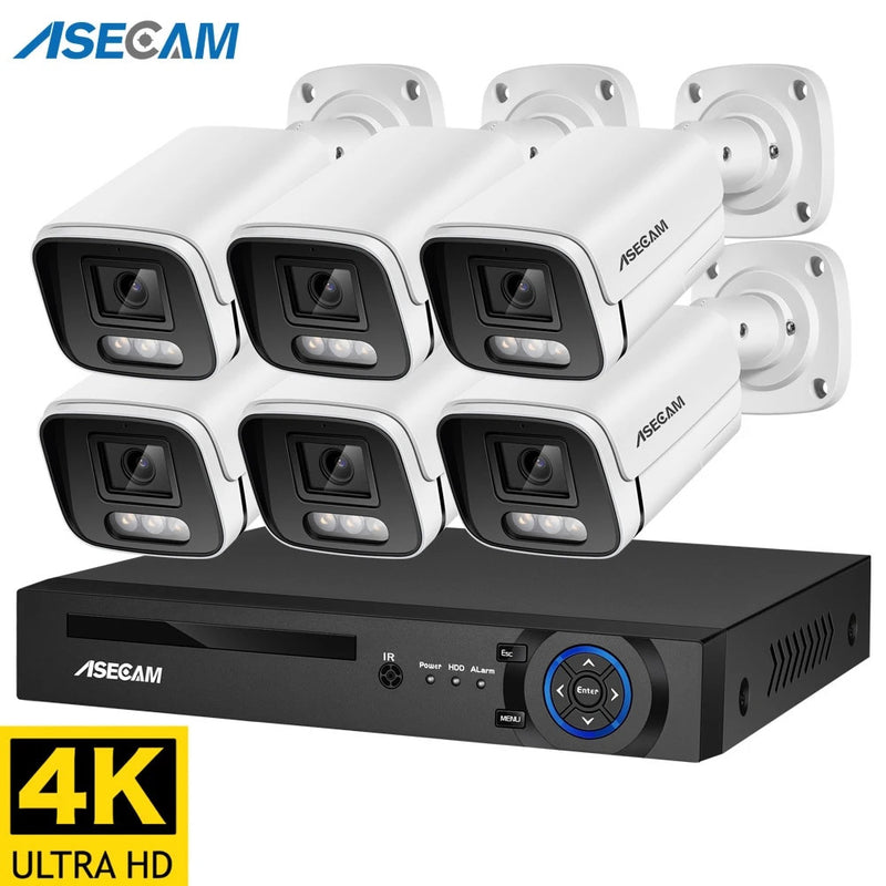 4K Security Surveillance Outdoor Camera System