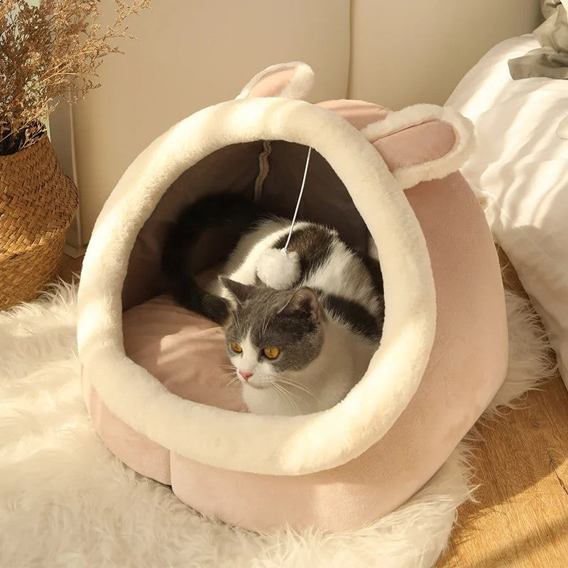 Cats Small Tent Cave Self-Warming Bed