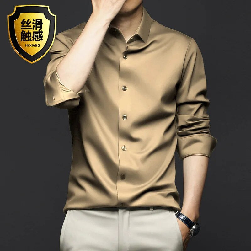 Summer Spring Men's Long-sleeved Shirt