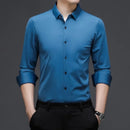 Men's Casual Business Solid Color Shirt