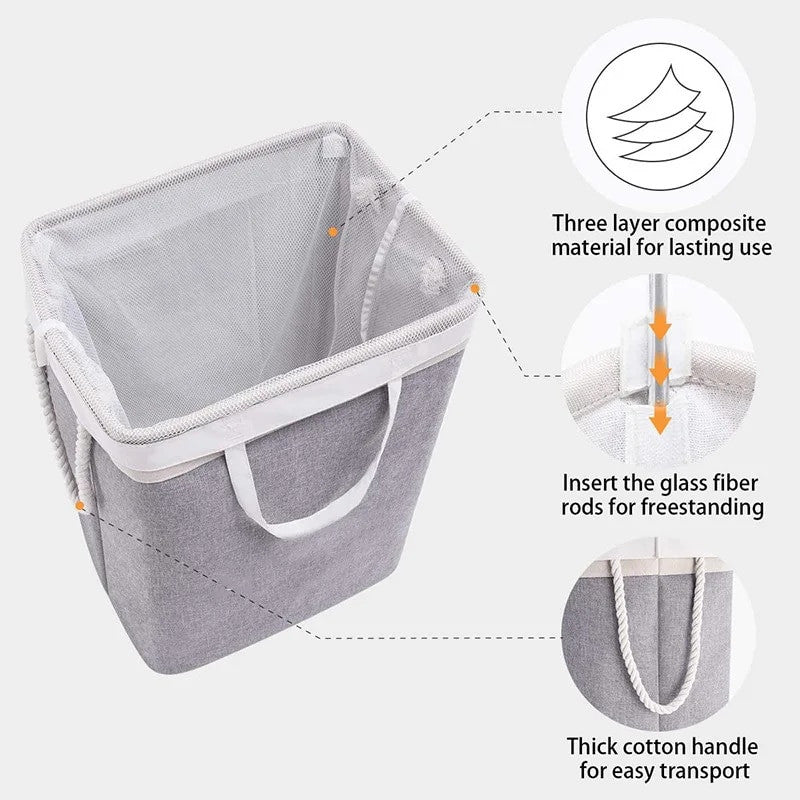 Large Capacity Foldable Laundry Hamper