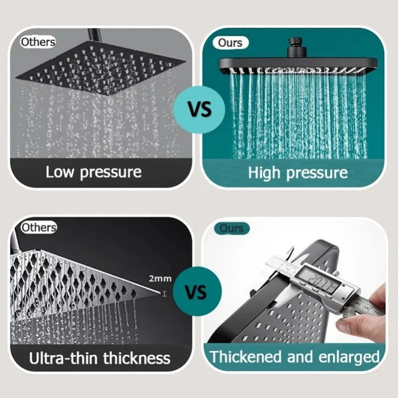 12in High Pressure Spray Rain Shower Head