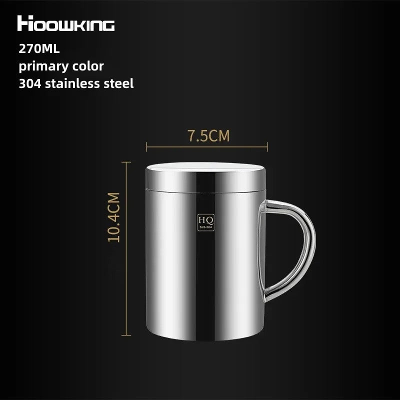 Stainless Steel Double Layer Thermos Cup