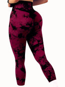 Women's Tie-Dye Stretch Fitness Yoga Pants