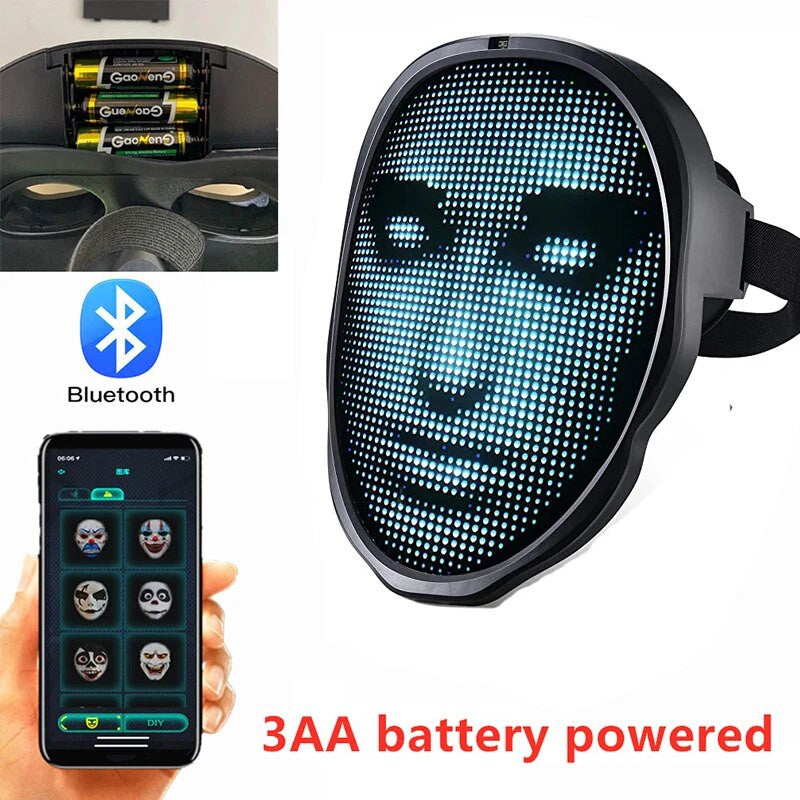 𝐋𝐄𝐃 𝐇𝐚𝐥𝐥𝐨𝐰𝐞𝐞𝐧 𝐓𝐫𝐚𝐧𝐬𝐟𝐨𝐫𝐦𝐢𝐧𝐠 𝐅𝐚𝐜𝐞 𝐌𝐚𝐬𝐤