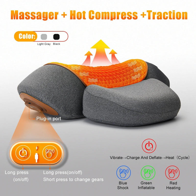 Electric Cervical Pillow Hot Massager