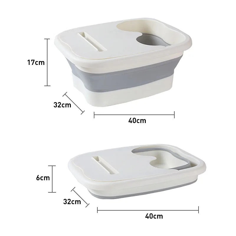 Foldable Footbath Soaking Massage Bucket