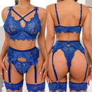 Sexy 3-Pieces Women Lingerie V-Neck Set