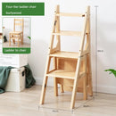 𝐅𝐨𝐥𝐝𝐚𝐛𝐥𝐞 𝐖𝐨𝐨𝐝𝐞𝐧 𝐋𝐚𝐝𝐝𝐞𝐫 𝐂𝐡𝐚𝐢𝐫