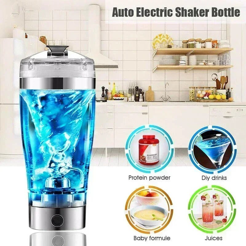 600ml Electric USB Protein Shake Stirrer  Bottle