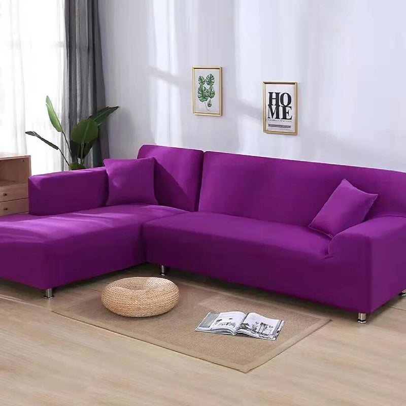 Solid Color Living Room Elastic Sofa Cover