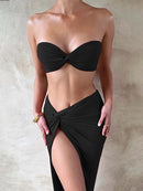 Women's Sexy Strapless Hollow Out Dress