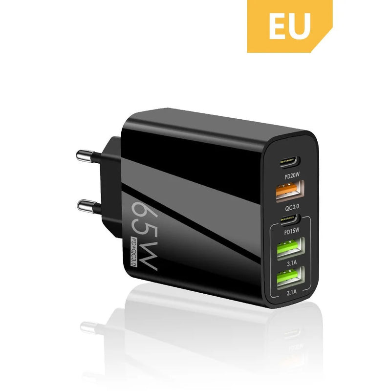 EU/US/UK Plug USB Charger Phone Adapter