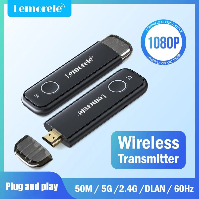 Lemorele 50M Wireless HDMI Transmitter Receiver