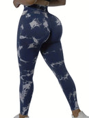 Women's Tie-Dye Stretch Fitness Yoga Pants