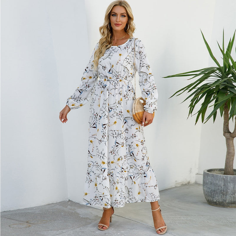 Spring Summer Women Maxi Casual Dress