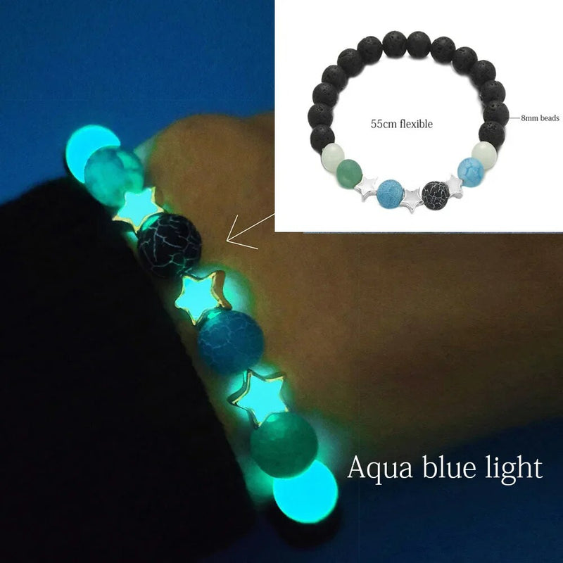 Natural Yoga Healing Stone Glow Bracelet