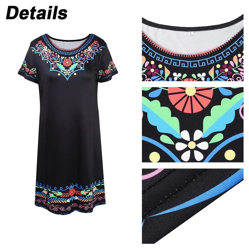 Women's Vintage Elegant Ethnic Casual Dress