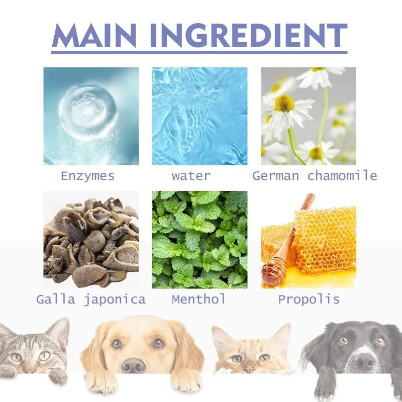 Pet Oral Care Teeth Cleaning Spray