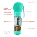 Portable Cat Dog Water Bottle Food Feeder