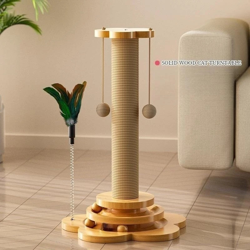 Cat Turntable Scratching Board Play Stick