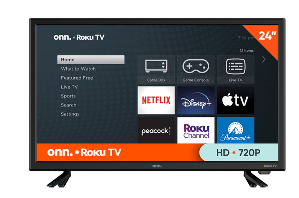 onn. 24” Class HD (720P) LED Roku Smart Television (100012590)