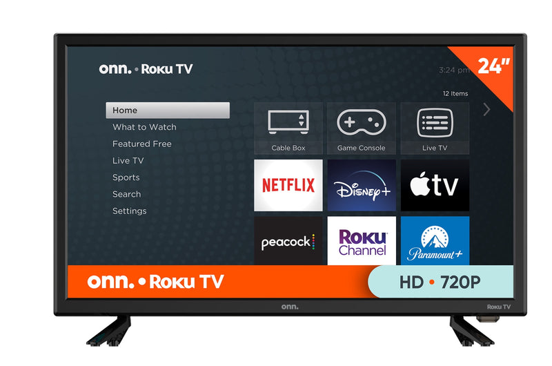 onn. 24” Class HD (720P) LED Roku Smart Television (100012590)